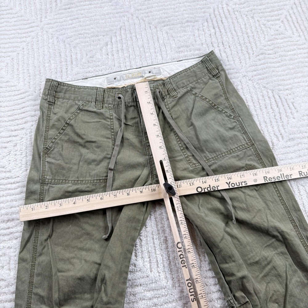 J Crew Pants Women 4 Green Favorite Fit Utility Skater Punk Army Tech Boho Y2k - Picture 5 of 14